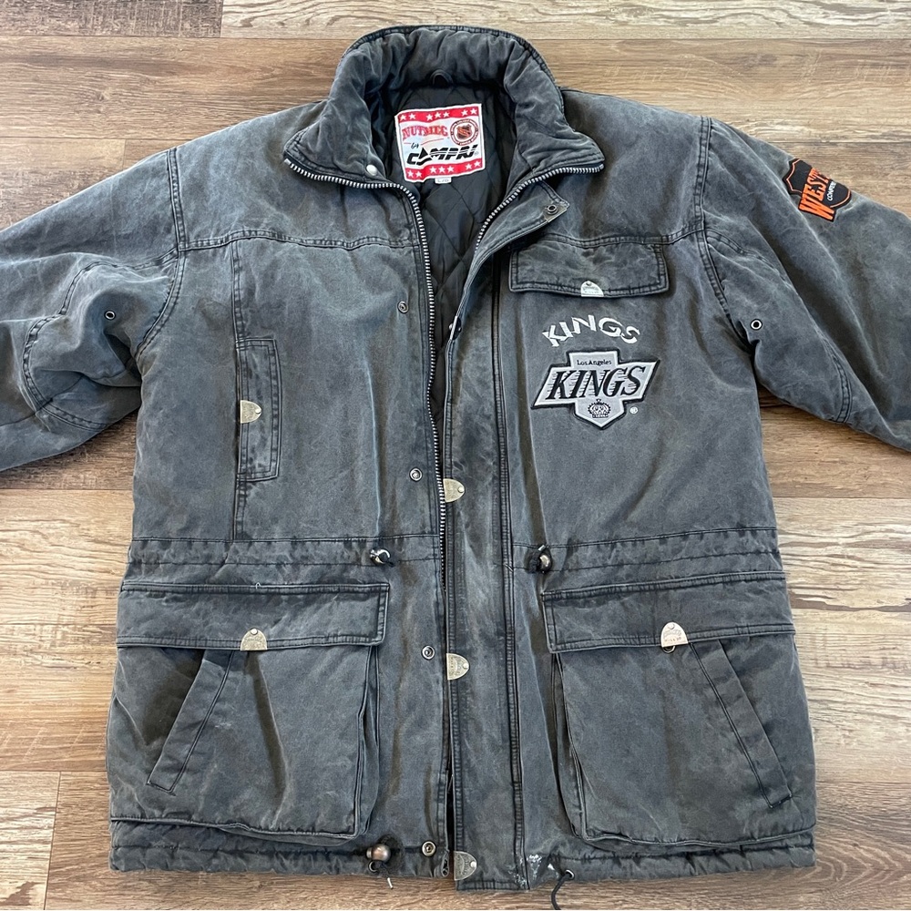 Vintage Nutmeg Campri NHL hockey Kings winter Jacket Large